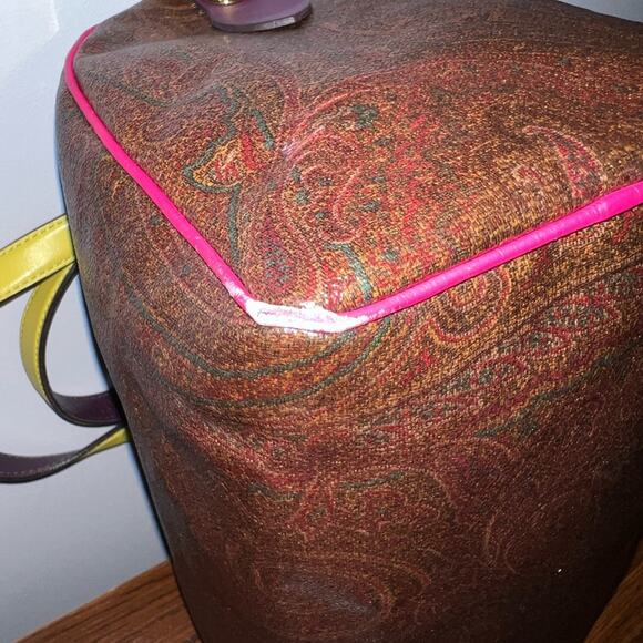 Etro Paisley Multicolor Top Handle Bag - Picture 8 of 14